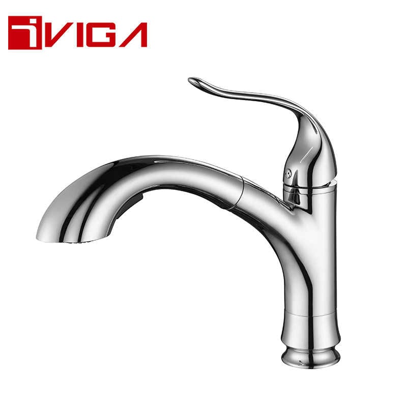 Pull-Out Kitchen Faucet 42210801CH with Temporary Flow Increase