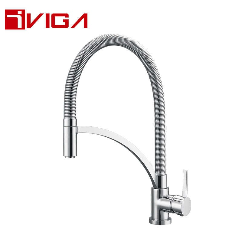 Single Hole Pre-Rinse Pull Down Kitchen Faucet 99200101CH
