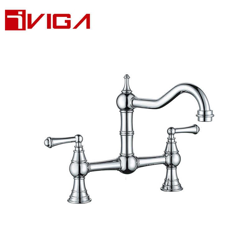 Two-Handle High Arc Kitchen Faucet 99210501CH
