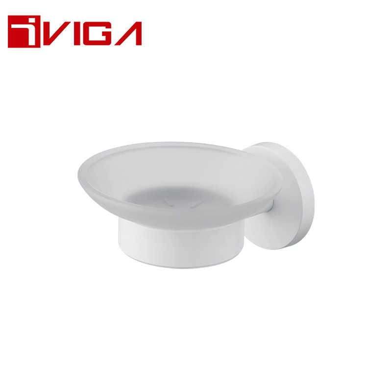 480804YW Round Soap Glass Dish Set