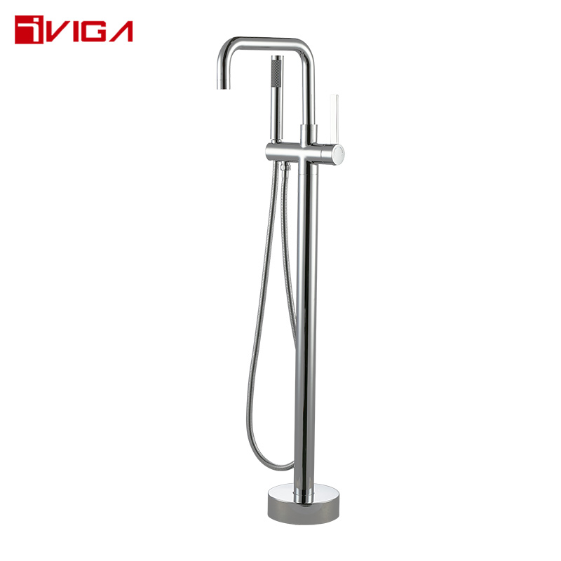 Single Handle Freestanding Floor Mount Tub Filler Tap,79466501Chrome